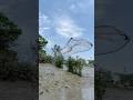 oh nice flying net fishing #vairal #fishing #village #reels #river