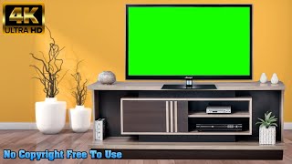 LED 4K TV GREEN SCREEN | No Copyright | Free To Use | 2021