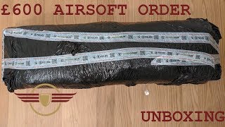 [UNBOXING] £600 AIRSOFT ORDER PACKAGE UNBOXING - 4 GUNS - massive order