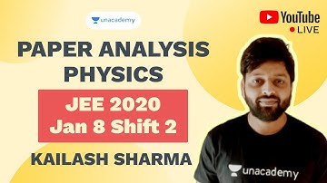 JEE 2020 Mains Paper Analysis January 8 - Shift 2 | Physics | Unacademy Accelerate