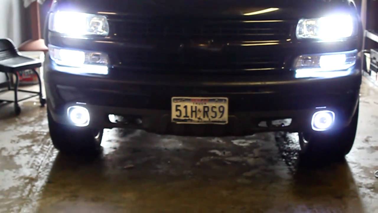 Tahoe LED upgrade - YouTube wiring diagram for hid lights 