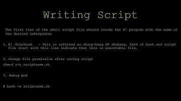 The Shell Scripting Tutorial Part-2