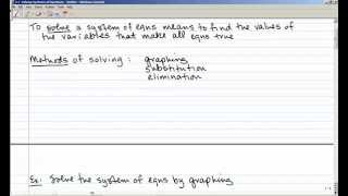 3-1 Solving Systems of Equations