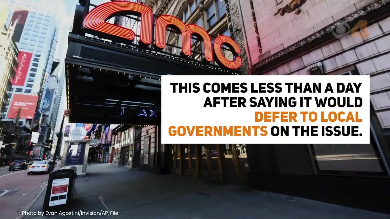 AMC reverses course, will require all guests to wear masks YouTube