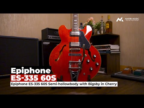 Epiphone ES-335 60S Semi-Hollowbody With Bigsby in Cherry - YouTube