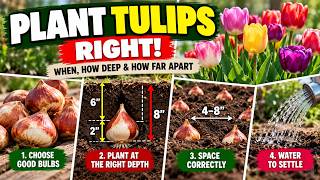 How to Plant Tulip Bulbs: When, How Deep & How Far Apart