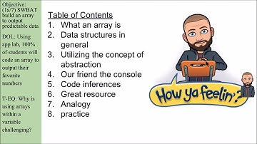 Array in JS in App Lab