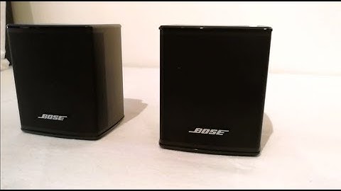 BOSE virtually invisible 300 speakers (unboxing & set up preparation)