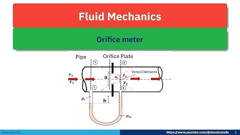 Flow Measurement:  Orifice Meter #OrificeMeter #FlowMeasurement #PressureDrop #BernoullisPrinciple