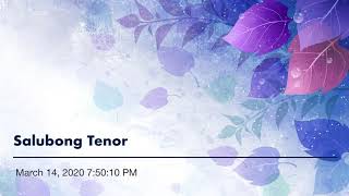 Salubong Tenor with Vocal