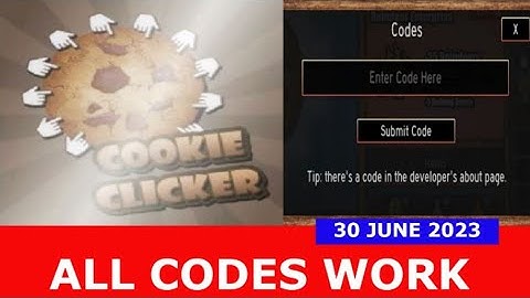 *ALL CODES WORK* Cookie Clicker Roblox | June 30, 2023