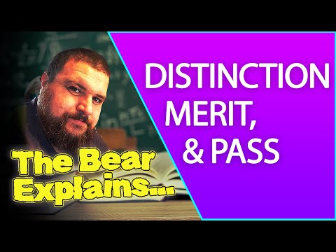 The Bear Explains... What do you mean, Pass, Merit, Distinction?!?