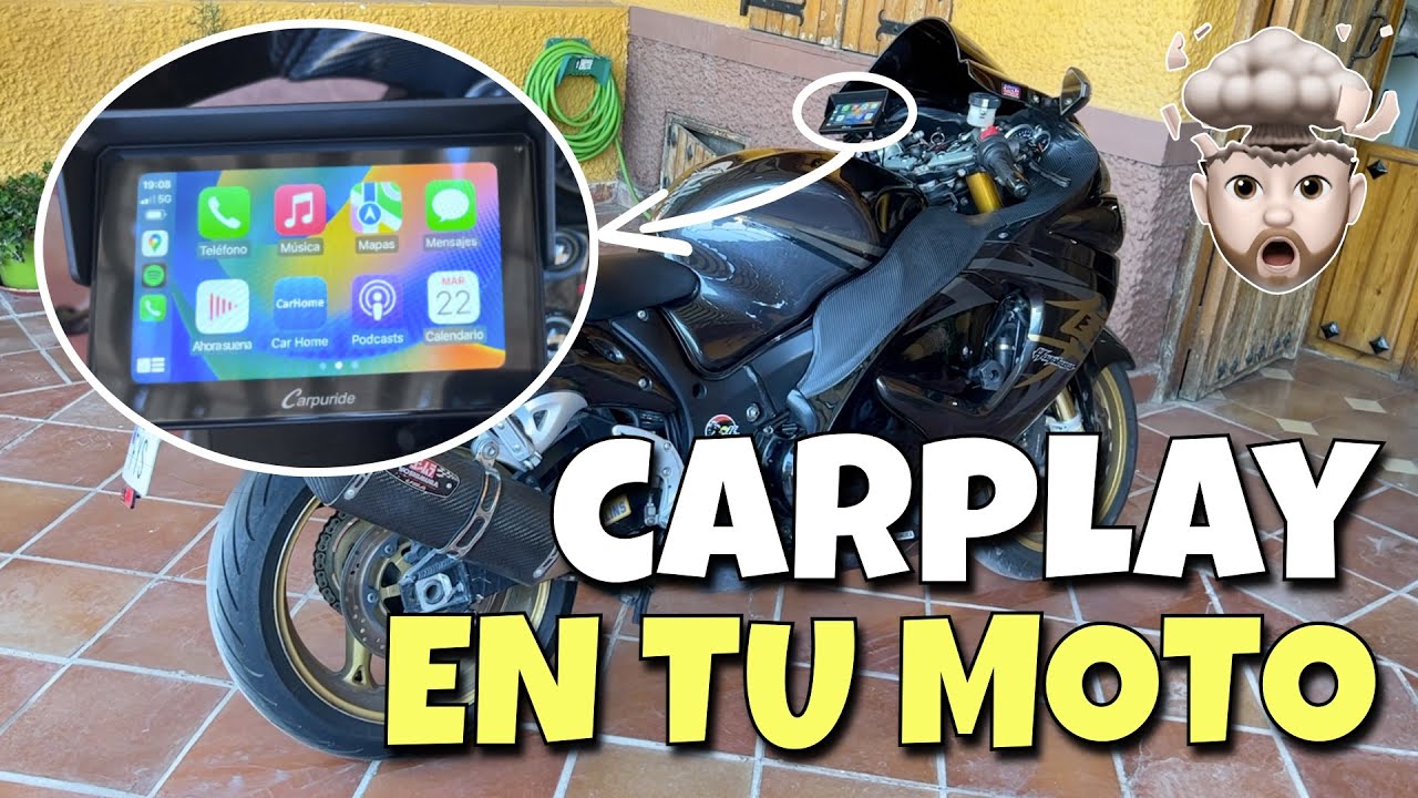 Pantalla ANDROID AUTO - APPLE CAR PLAY Carpuride pada MOTO