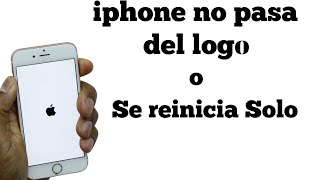 Mi iPhone prende y se apaga solo / No pasa del logo - Solución - YouTube