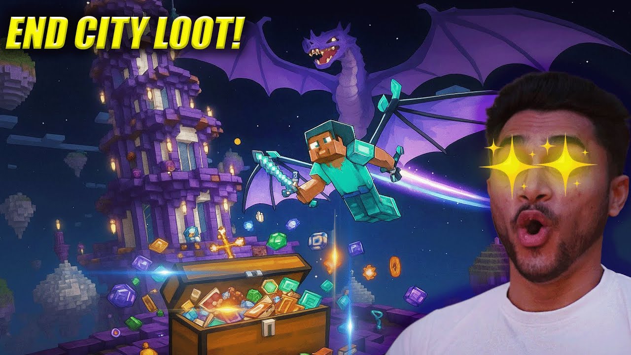 Day 46 of streaming MINECRAFT LOOTING THE END CITY TODAY! - YouTube