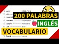 200 palabras importantes en inglés y su significado en español con pronunciación [Vocabulario 2]