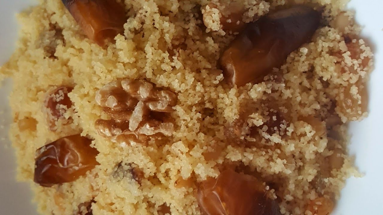 Recette Ramadan idéal pour le shour👌mesfouf 🇹🇳facile énergétique et consistant 💪