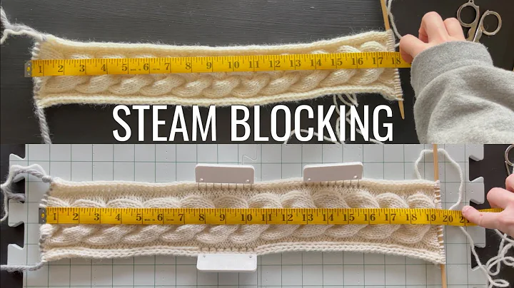 Steam blocking your knits
