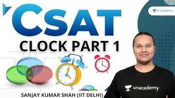 Clock Part 1 | CSAT Aptitude | Crafk UPSC CSE/IAS 2021 | Sanjay Kumar Shah
