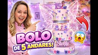 5-TIER CAKE WITH BUTTERFLIES 🦋 | Complete Structure   Chantilly Cream and Chantinache Step-by-Step