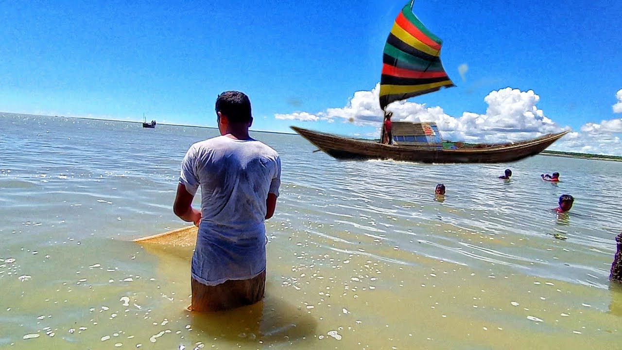 Net Fishing Video | Professional Fisherman Catching Fish by Asian Fishing Net | Fishing in Village