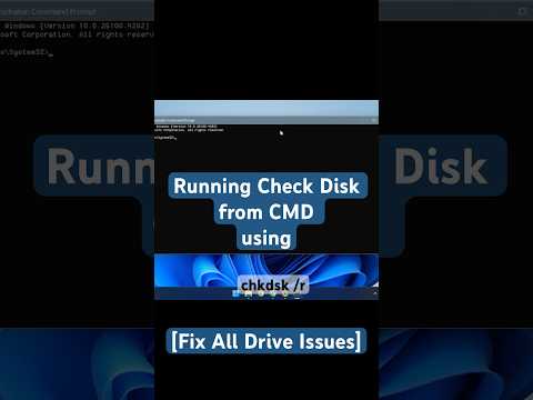 Running CHKDSK (Check Disk) From CMD to Repair the Drive