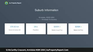 12 McCarthy Crescent, Armidale NSW 2350 | AuPropertyReport.Com