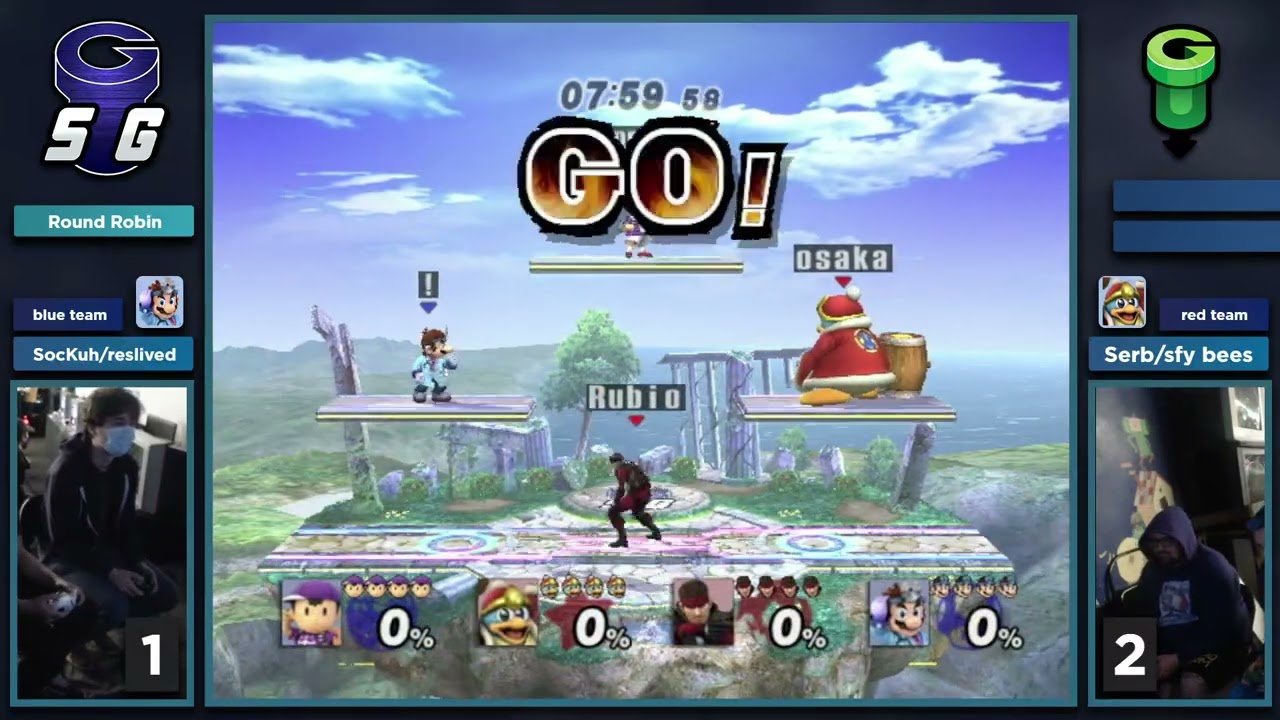 Later, SocKuhs Doubles - reslived/SocKuh (B) vs sfy bees/Serb (R)