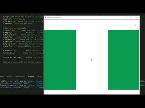 Nigerian Flag Using Python || Independence Day Special 💚🇳🇬 || @Mike The Nigerian Made Coder