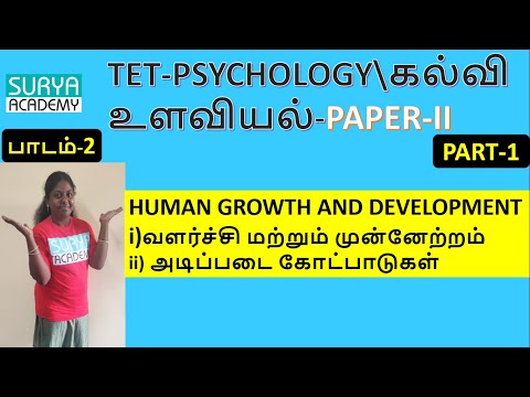 TET-PSYCHOLOGY-PAPER-2 | HUMAN GROWTH AND DEVELOPMENT | Part 1 | TNTRB