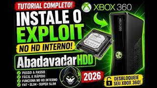 COMO INSTALAR O EXPLOIT AbadavatarHDD NO HD INTERNO DO XBOX 360  Tutorial Completo 2026