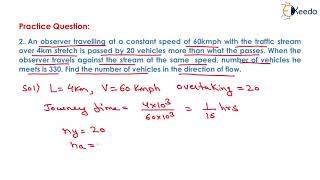 2nd Numerical of Floating Car Method - Traffic Engineering - Transportation Engineering - I