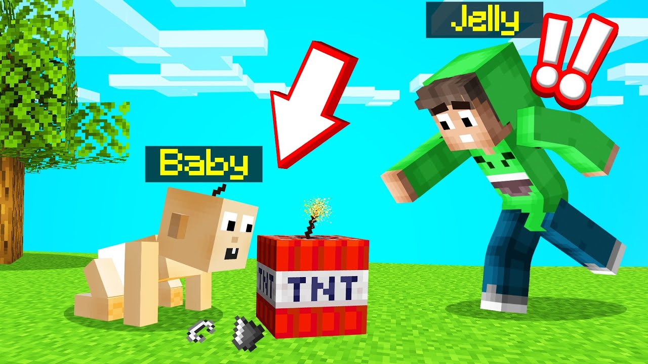 RAISING A BABY In MINECRAFT! (New Born) - YouTube