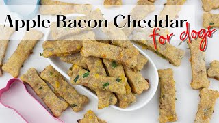 HOMEMADE DOG FOOD \& TREATS | Apple Bacon Cheddar 🥓🍏🧀🐶 | WHISKOPETS KITCHEN 😁 |