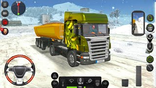 Snowy Europe Mountain - Truck Simulator 2018 : Europe #33 | Truck Games Android Gameplay screenshot 5