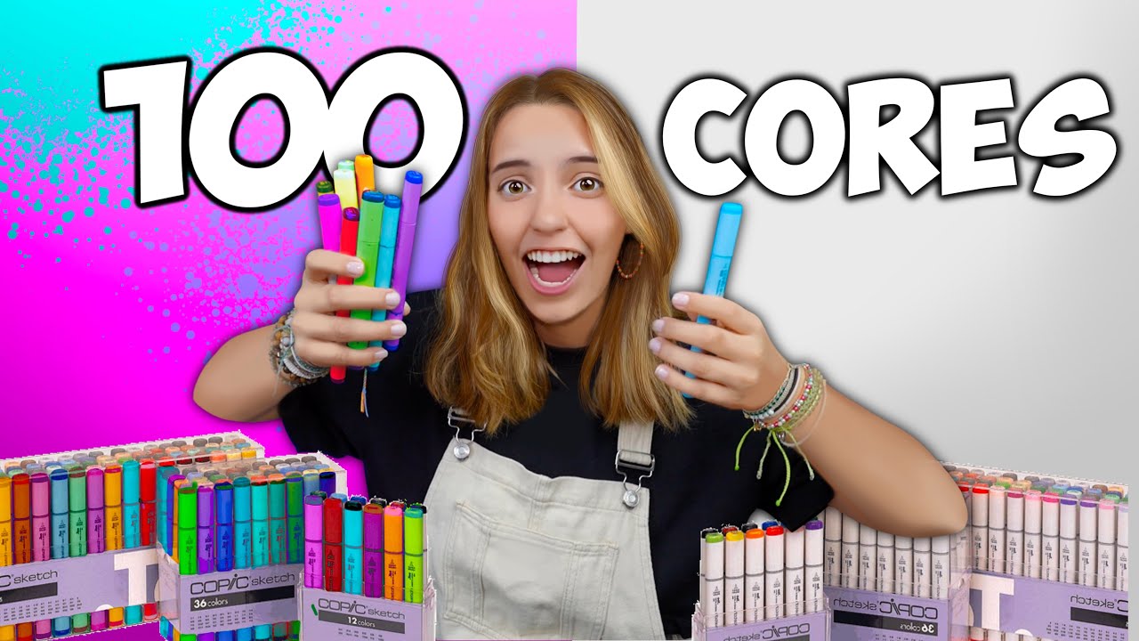 1 cor vs 100 cores | Com o marcador MAIS CARO DO MUNDOOO 🎨🌎