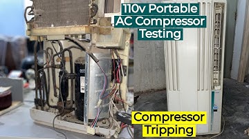 Portable window 110v AC Compressor Testing in Urdu/Hindi
