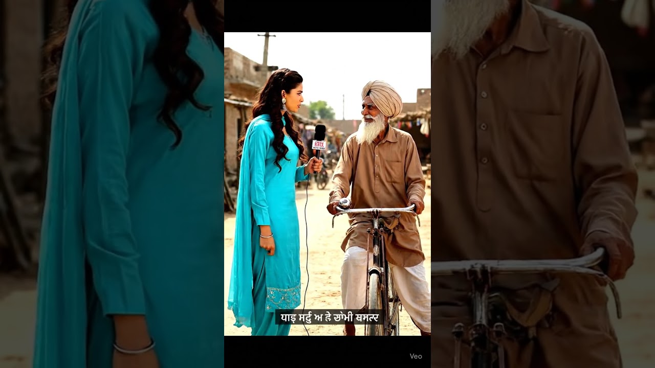 Punjabi Old Man Funny Reply 😂 | Reporter Comedy Skit | Desi Village Comedy 2025 