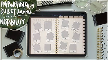 Importing my Digital Bullet Journal into Notability