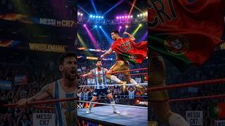 Messi vs Ronaldo: The Final Battle? 🥊😱 #shorts #Messi #Ronaldo#WWE #FunnyShorts #Sports #USA