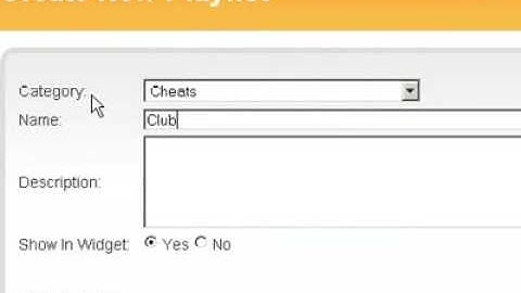 How to: Creating an club penguin tube widget playlists