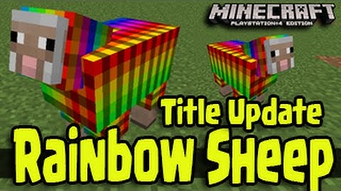 Minecraft PS4, PS3, Xbox, RAINBOW SHEEP TUTORIAL (EASY) NEW Title Update