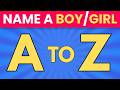 Boys &amp; Girls A to Z Challenge 👦👧 | Can You Finish Them All?