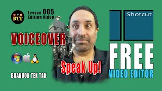 How to Record Voiceover in Shotcut Video Editor #tutorial #2022 #win #mac #linux