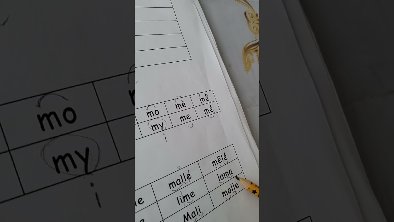 #الدرس_الأول  حرف m / القراءة المقطعية 