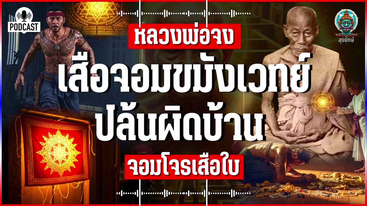 หลวงพ่อจง เปิดตำนานเสือใบ จอมโจรขมังเวทย์ ปล้นบ้านศิษย์ หลวงพ่อจง แต่กลับหาทางออกไม่เจอ | ลุงยักษ์