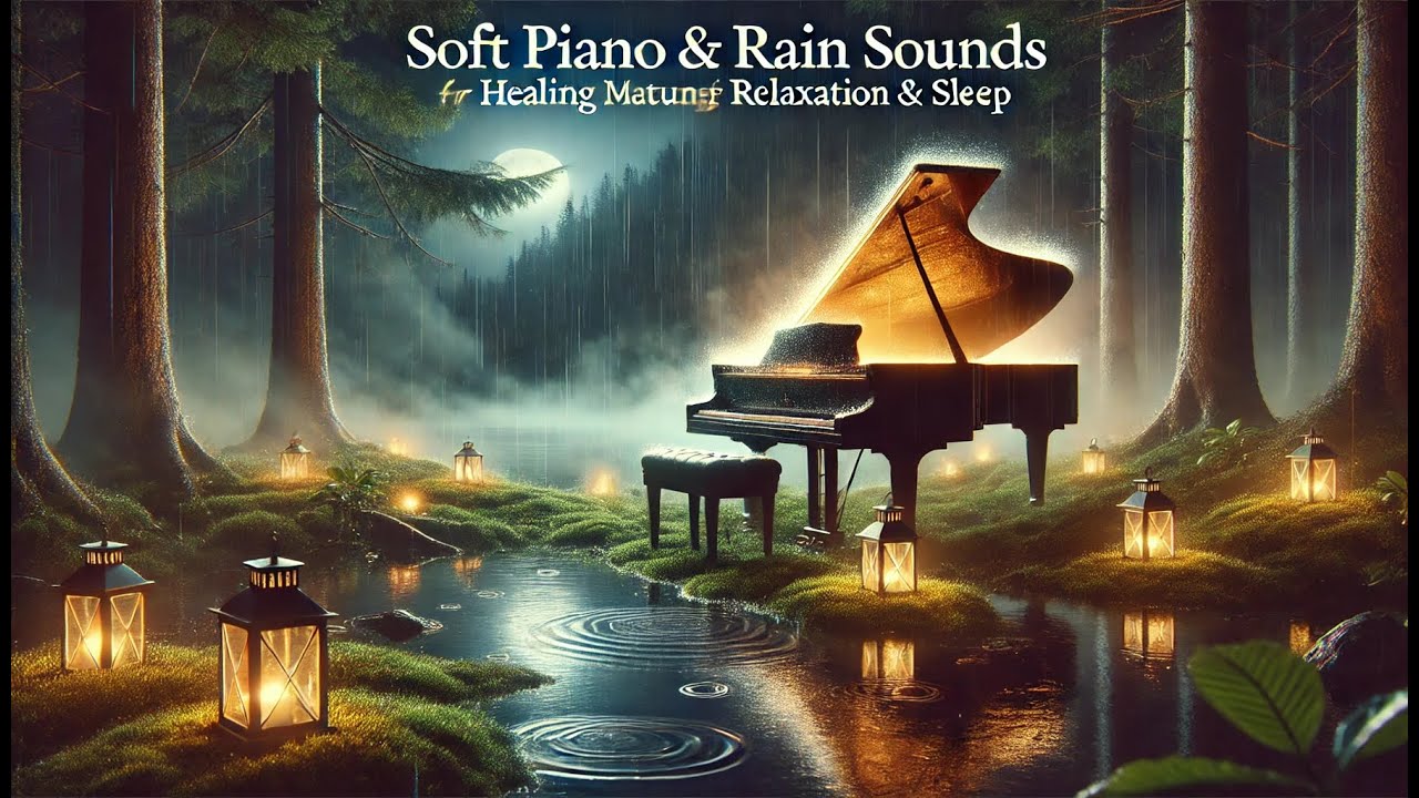 Soft Piano & Rain Sounds | Healing Music for Deep Relaxation & Sleep ...