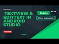 Textview and EditText in android studio kotlin &amp; java in hindi /urdu