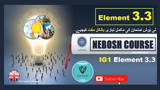 NEBOSH - IG1 Element 3.3 (Human factors influencing Safety Behavior)