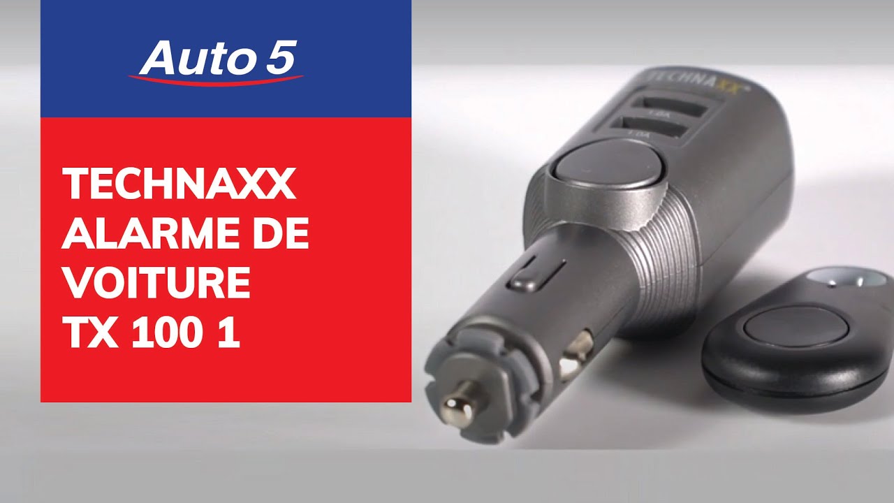 Technaxx Alarme de voiture avec fonction de chargement TX 100 1